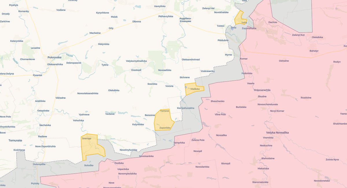 NOELreports's tweet photo. We've updated our map according to the newly released video from Ukraine's Airborne Assault Forces. It includes the liberation of Yalta, Maliivka, Ternove, Zaporizke, Zlahoda, Krasnohirs'ke, Rybe and Pryvillne. 

AFU +39,69 km²

full map at https://t.co/bioDuk5vyF https://t.co/oLbxvj1Hbl