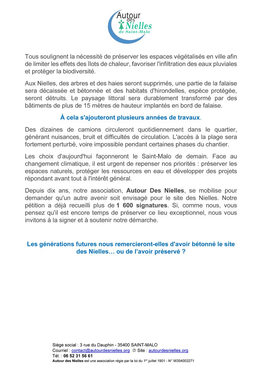 adn35400's tweet photo. La  Lettre ouverte aux malouines et aux malouins 
#saintmalo #projetlesnielles #adn #urbanisme https://t.co/Dys6k3I55j