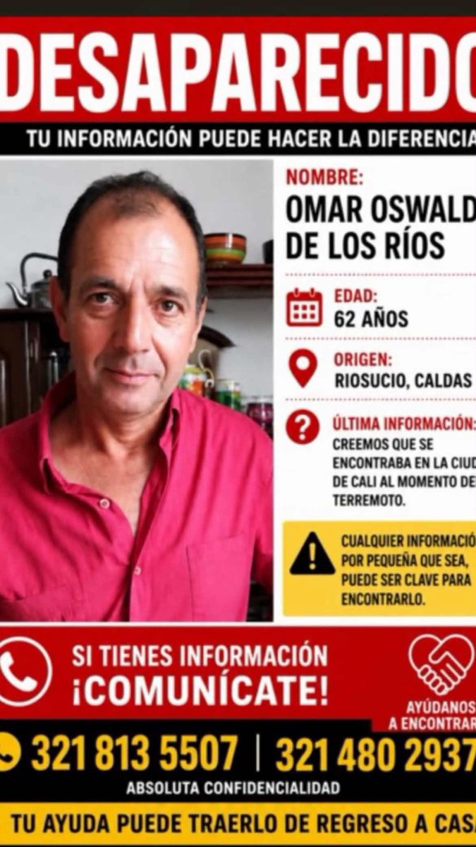 natvanlove's tweet photo. Este señor está desaparecido, por favor RT a ver lo encuentran en Cali #Cali #Desaparecido #Colombia https://t.co/gspyTaizl2