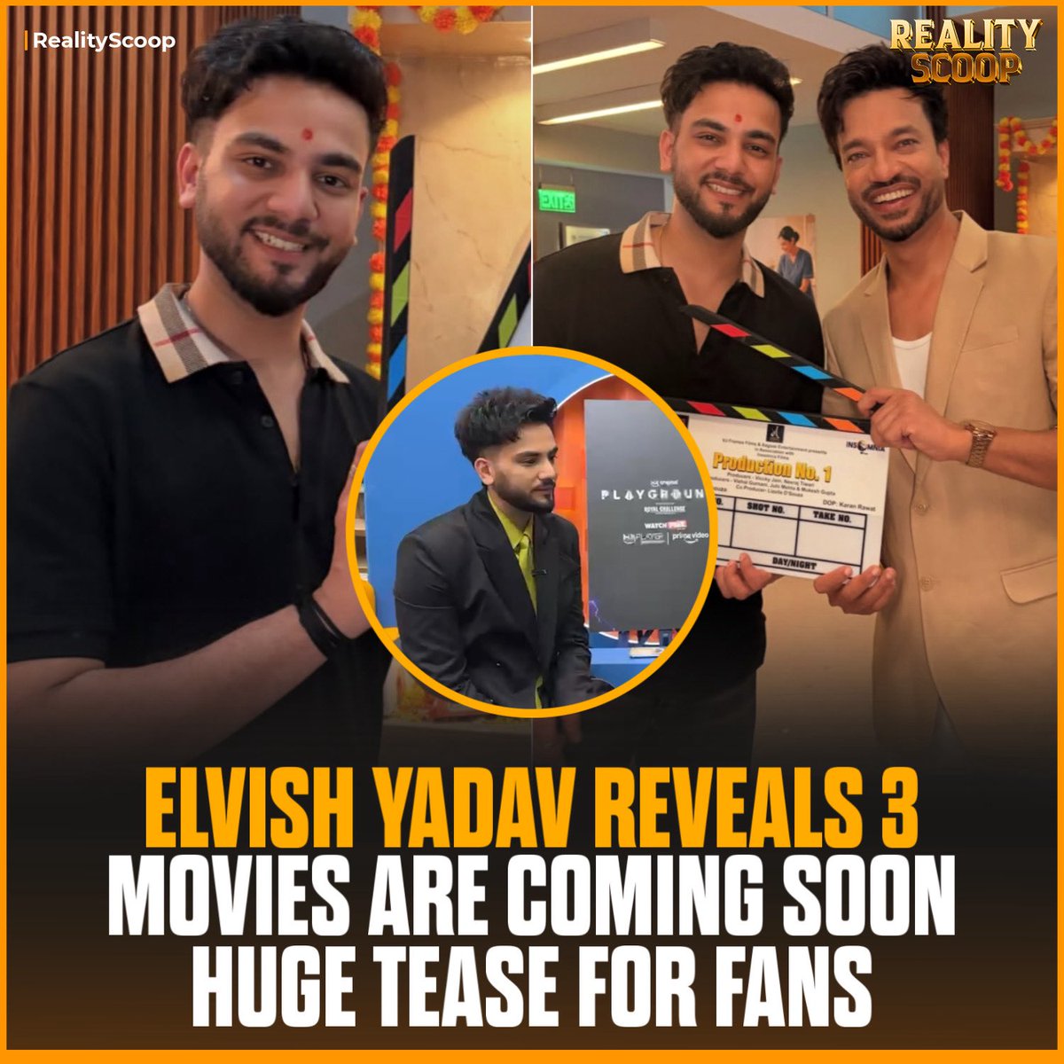 reality_scoop_'s tweet photo. Big update for Elvish Yadav fans! 🎬🔥

In his recent interview, Elvish revealed that three Bollywood movies are in the pipeline.

From reality TV to the big screen — his Bollywood journey is getting bigger! 👀

#ElvishYadav #Bollywood #UpcomingMovies #BigUpdate #RealityScoop https://t.co/GmnahWiKl2