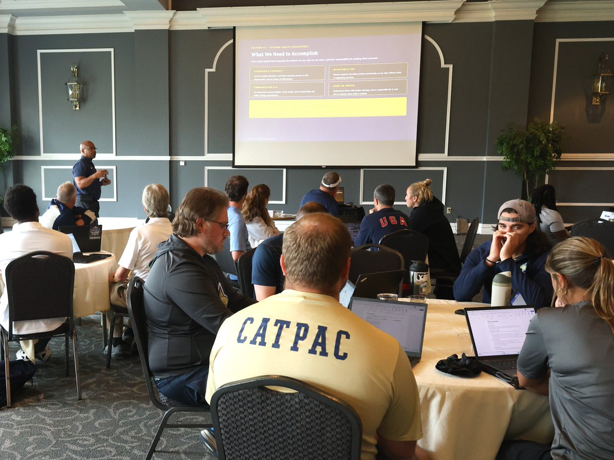 thielcollege's tweet photo. Thiel coaches gathered earlier this week to prepare for the upcoming athletic seasons. 

Go Tomcats! https://t.co/W5eAKovEc8