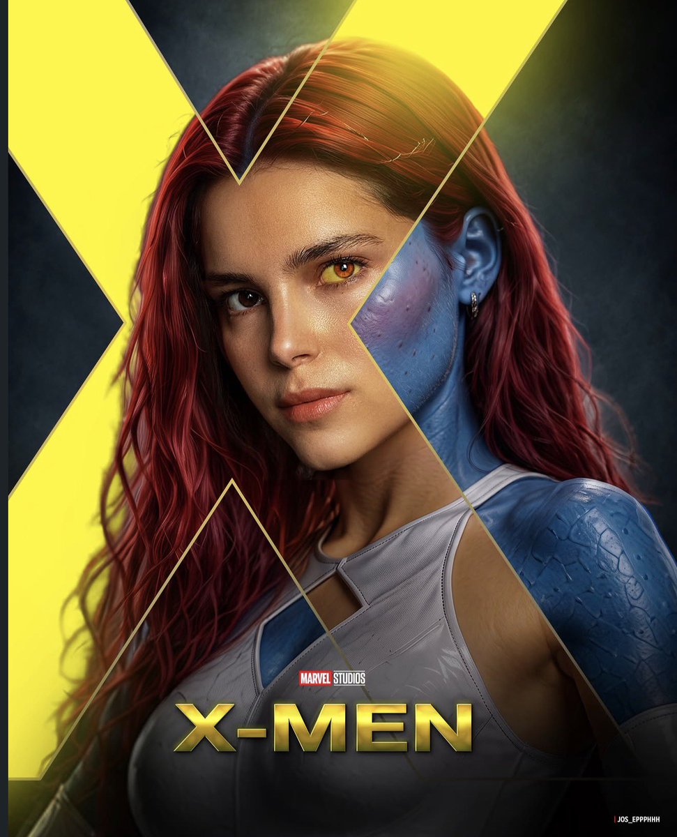 MCU_Portal's tweet photo. Artist cooked with these: Sadie Sink as Jean Grey, Samara Weaving as Emma Frost, Cailee Spaeny as Rogue, and Inde Navarrette as Mystique! 🔥 

The first two are confirmed and the second two strongly rumored! 

What do you think?

🎨: jos_eppphhh | IG https://t.co/dXevItoXDW