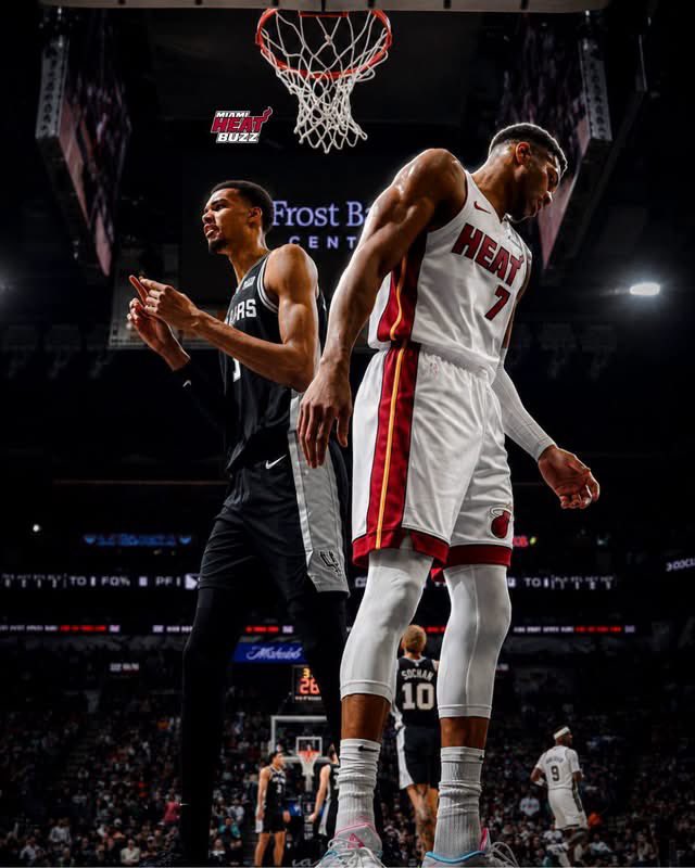 WadexFlash's tweet photo. JUST IN: The Miami Heat will play against the San Antonio Spurs on Feb 15th, 2027 (President’s Day)

GIANNIS VS WEMBY🔥 https://t.co/XLJFfg42qV
