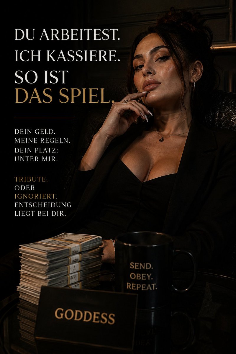 MarryReignxxx's tweet photo. Was hast du heute so getrieben? 

Hast du heute schon deiner Herrin gedient? 

Wenn du Punkt 2 mit Nein beantwortest, weißt du ganz genau, was jetzt zutun ist 😈💸

https://t.co/lr6C86i5qW

Erst Tribut dann darfst du schreiben ✍️ 

 #findom #zahlschwein #zahlsklave https://t.co/aQqVq6WCa9