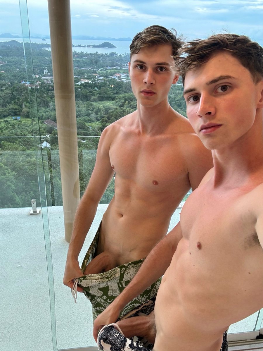 Gaytwinsxxx's tweet photo. Wanna see us playing together with our hard dicks? 🥵

Only today -50% on the subscriptions‼️ https://t.co/X3KDAMWpcN