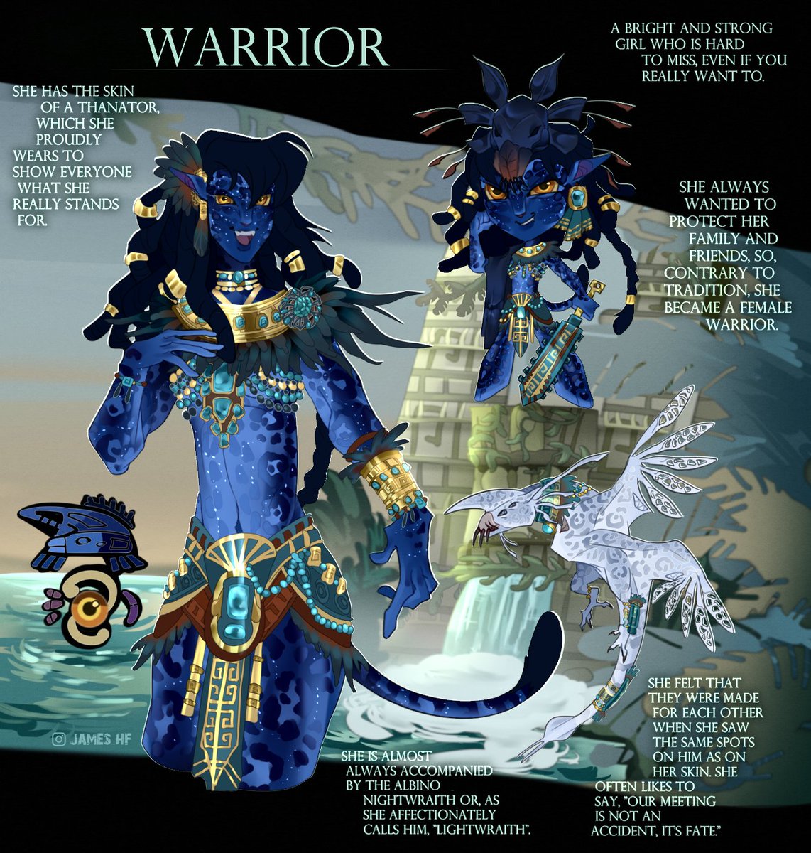james___hf's tweet photo. What if the Na'vi were based on a civilization like ancient Aztecs? What would they look like? 
 p3

  #avatar #navi #avatarfanart https://t.co/Jnz3T0NoJk