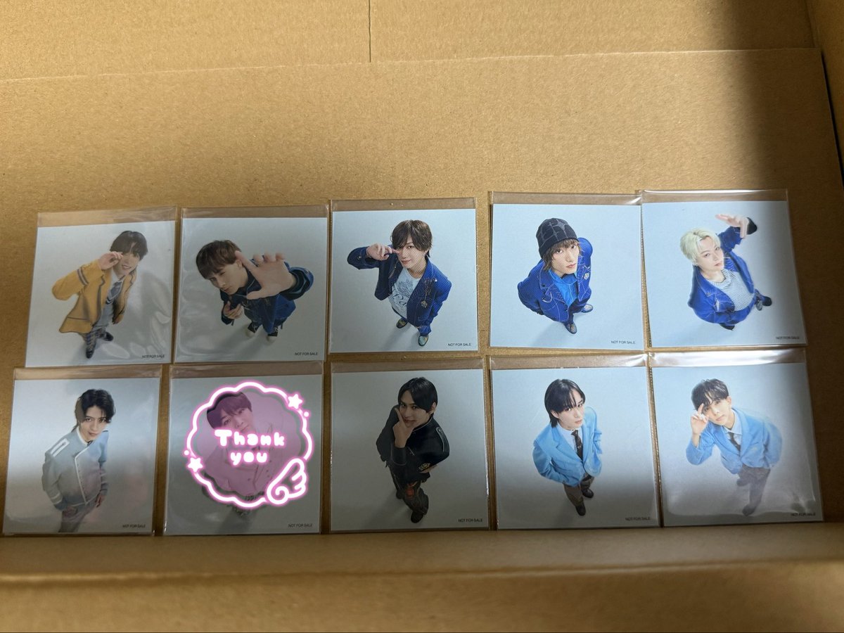 aro_rom66's tweet photo. EBiDAN エビダン Yes!東京 形態セット HMV Online 箔押しサイン トレカ 楽天ステッカー 交換

譲）　リョウガ カイ 志村玲於 髙田彪我 
志賀李玖 芳賀柊斗 FUMINORI

求）　HMV店舗　アロハ
楽天ステッカー　アロハ

固定現場での受け渡しまたは郵送。
お気軽にお声掛けください🙇🏻‍♀️ https://t.co/uQv3TBp2Gh