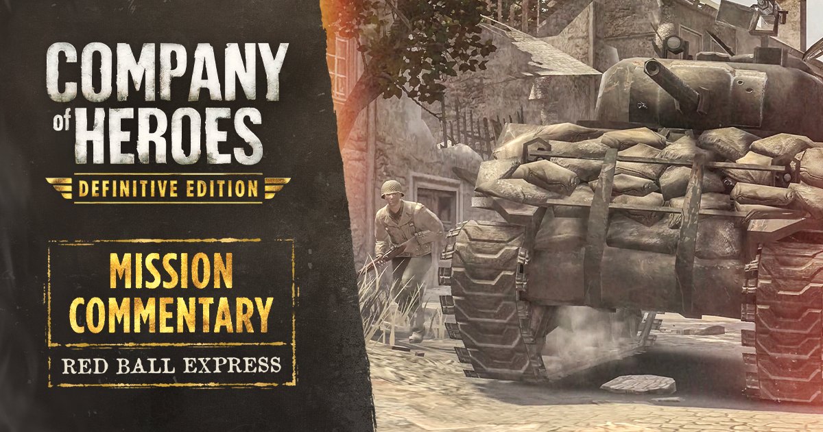 CompanyOfHeroes's tweet photo. 🪖 Company of Heroes - Definitive Edition Let's Play 🪖
 
See the Definitive Edition in action. This Let’s Play dives into the Red Ball Express mission, showing new quality-of-life features, and updated graphics that deliver a grittier battlefield.

🔗 https://t.co/xOlWfwI5s0 https://t.co/RSfxnwtQLW