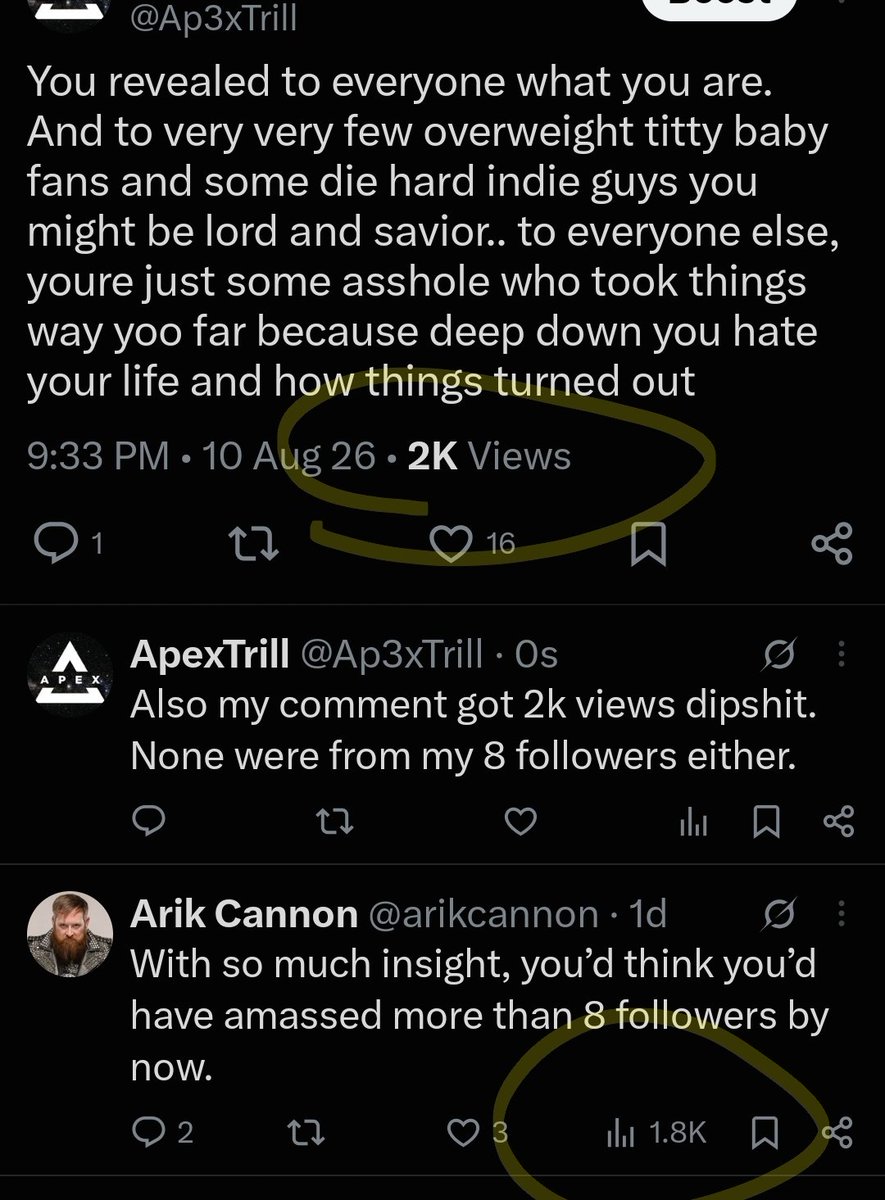 Ap3xTrill's tweet photo. @arikcannon @DaMiteyBenStein Loser https://t.co/xQumg9Wssu