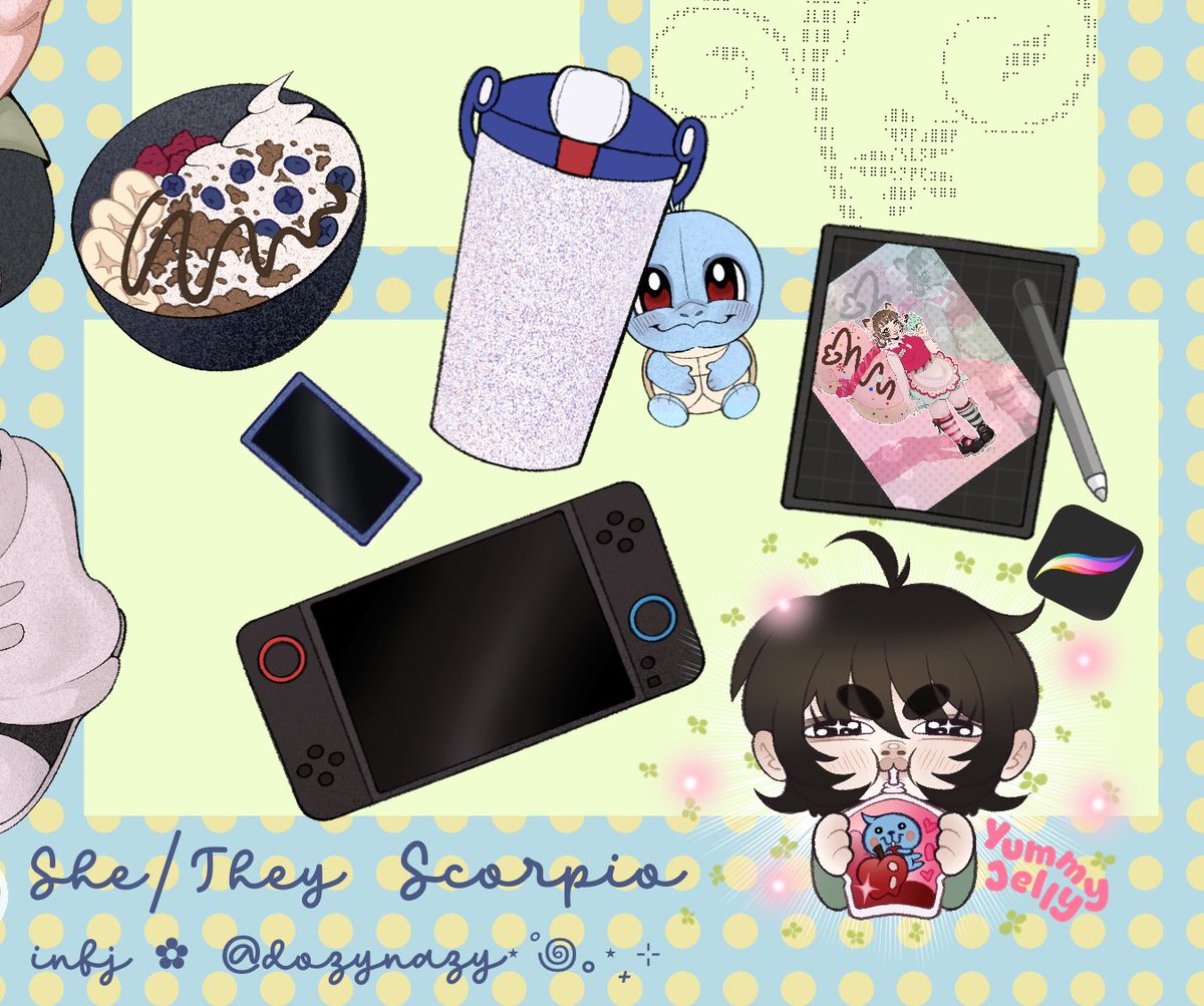 dozycookie's tweet photo. Meet the Artist ᕙ( ˉ͈̀꒳ˉ͈́ )✧ https://t.co/DAzPzG30ew