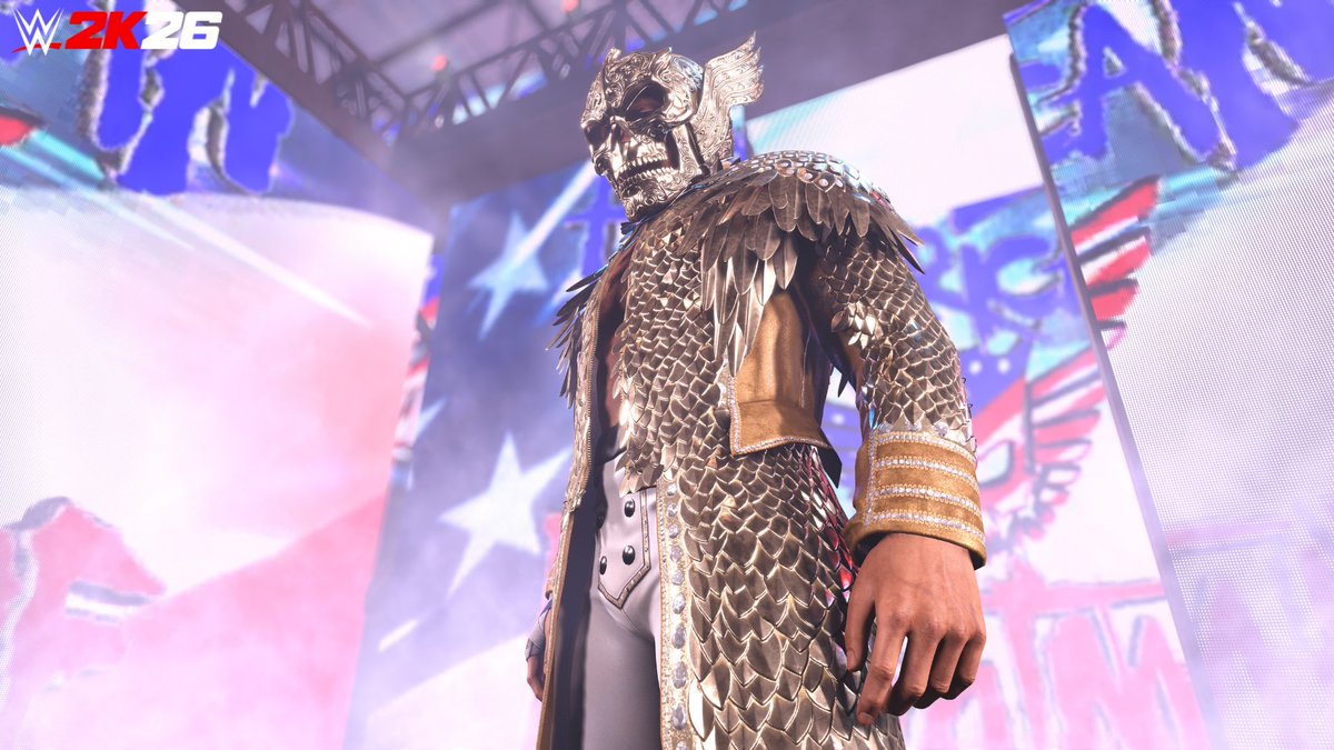 WWEgames's tweet photo. Drippin’ in gold! ✨ @CodyRhodes 

The #WrestleMania 42 Pack is coming to #WWE2K26 on 8/19! https://t.co/QrkjFQHsde