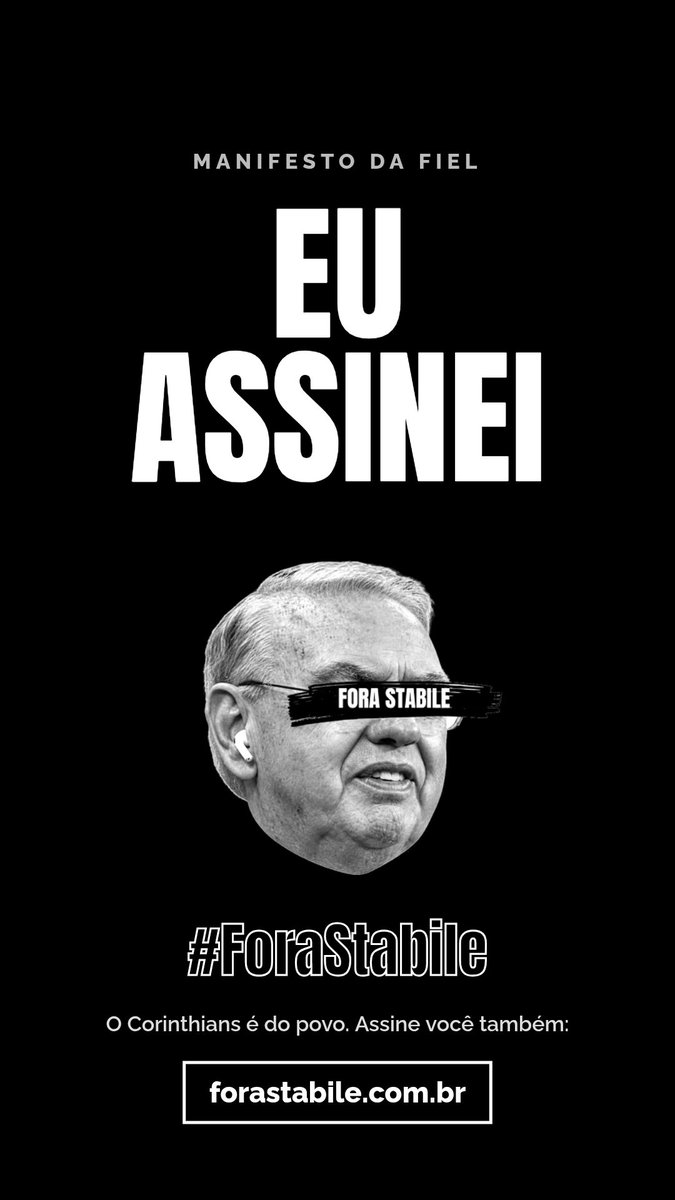 elyelsccp's tweet photo. Se você torce para o Corinthians assine esse manifesto apoiando a saída do Osmar Stabile do Corinthians.

Link do manifesto: https://t.co/srPrOxyfuL https://t.co/Xf1GLJgWq0