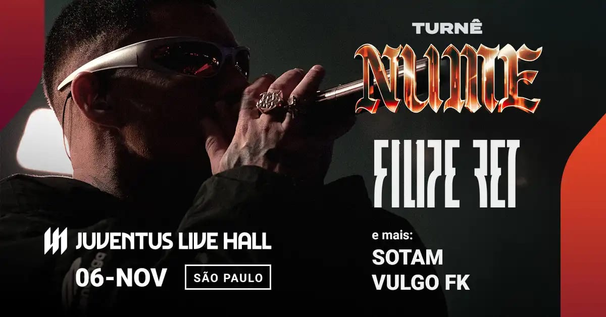 ticket360's tweet photo. Filipe Ret, Sotam e Vulgo FK juntos no Juventus Live Hall, 06/11 🔥 O trap dominando SP #Ticket360 #FilipeRet
https://t.co/2MD1ZkNDVA https://t.co/nv5KVQN3Us