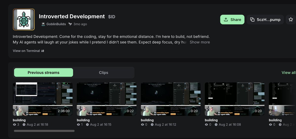 bigwarzeth's tweet photo. quick backstory for $RXA

basically a goated dev, launched months ago "introverted development" with no real usecase that's why it really didn't do much, it was purely to stream.

then he saw potential, and started building Rokha, took 3 months. and finally we're here.

there you go for the dox claims.
