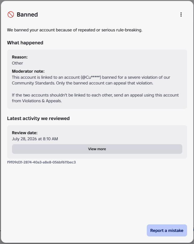 alpine_solar's tweet photo. Day 16 of the false Roblox Enforcement Ban (alpinesolar_X3)

Roblox STILL has not responded to my Aug 6 ticket, but I bet they're going to send the same 2 messages anyway

Your account may be next if this issue doesn't raise even more awareness!
#roblox #robloxban #enforcementban https://t.co/hX8QwivxDM