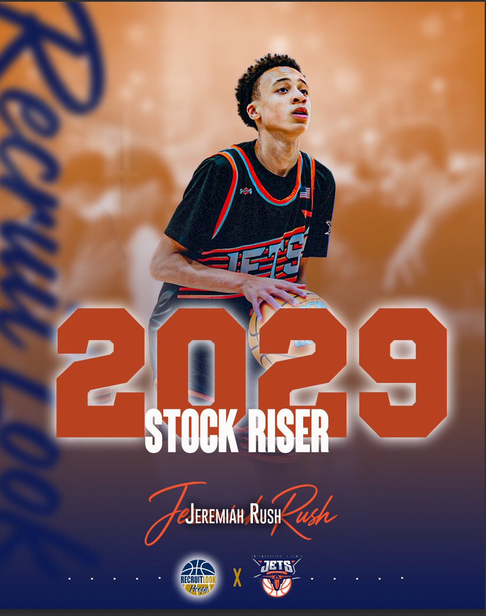 RL_Hoops's tweet photo. 2029 SW IL Jets - Jeremiah Rush @J_Rush11 named the Stock Riser for the #RLHoops season as the versatile 6’3 guard three level scorer showed great growth in his game throughout the Spring &amp; Summer sessions https://t.co/cYRHftN5cV