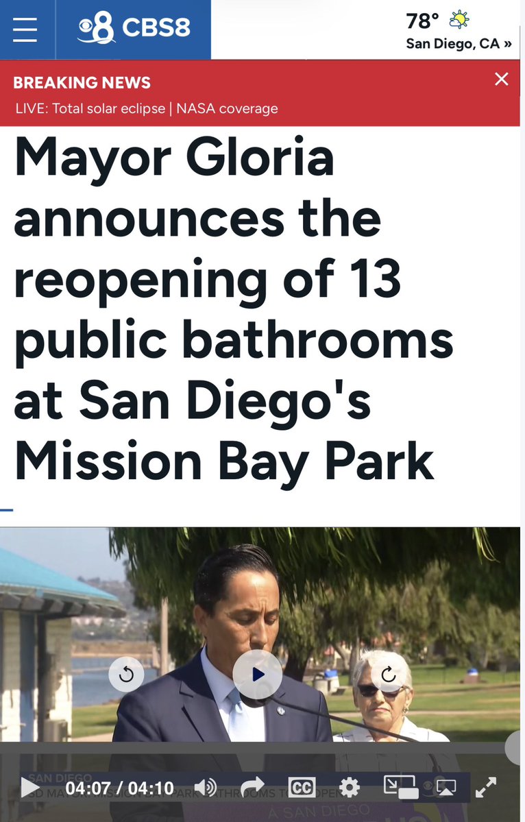 RichardPBailey_'s tweet photo. City of San Diego announces the reopening of 13 public restrooms after previously closing them to save $550K. 

A grant from the state of California will allow the restrooms to be reopened through the end of the calendar year and the city will then consider midyear budget adjustments to fund operations through fiscal year ending in June 2027. 

The continued lack of serious leadership, meaningful accountability, and fiscal responsibility at City Hall is very concerning.
