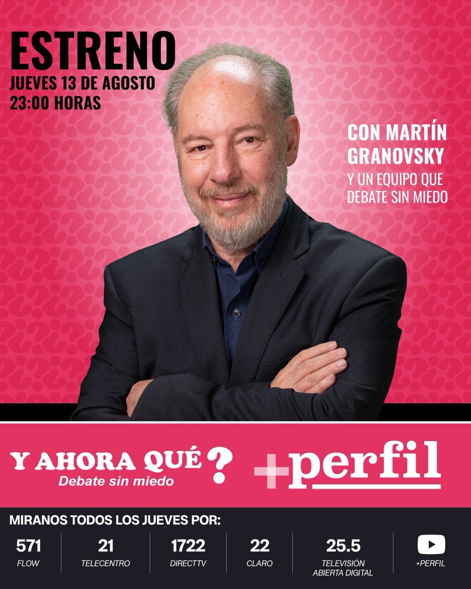 granovskymartin's tweet photo. ¿Qué es la guerra cognitiva? ¿Por qué se acercaron la crisis real y la percepción de la crisis? Este jueves 13 arranca @yahoraquearg en la tele! https://t.co/vOJCtH7KJN