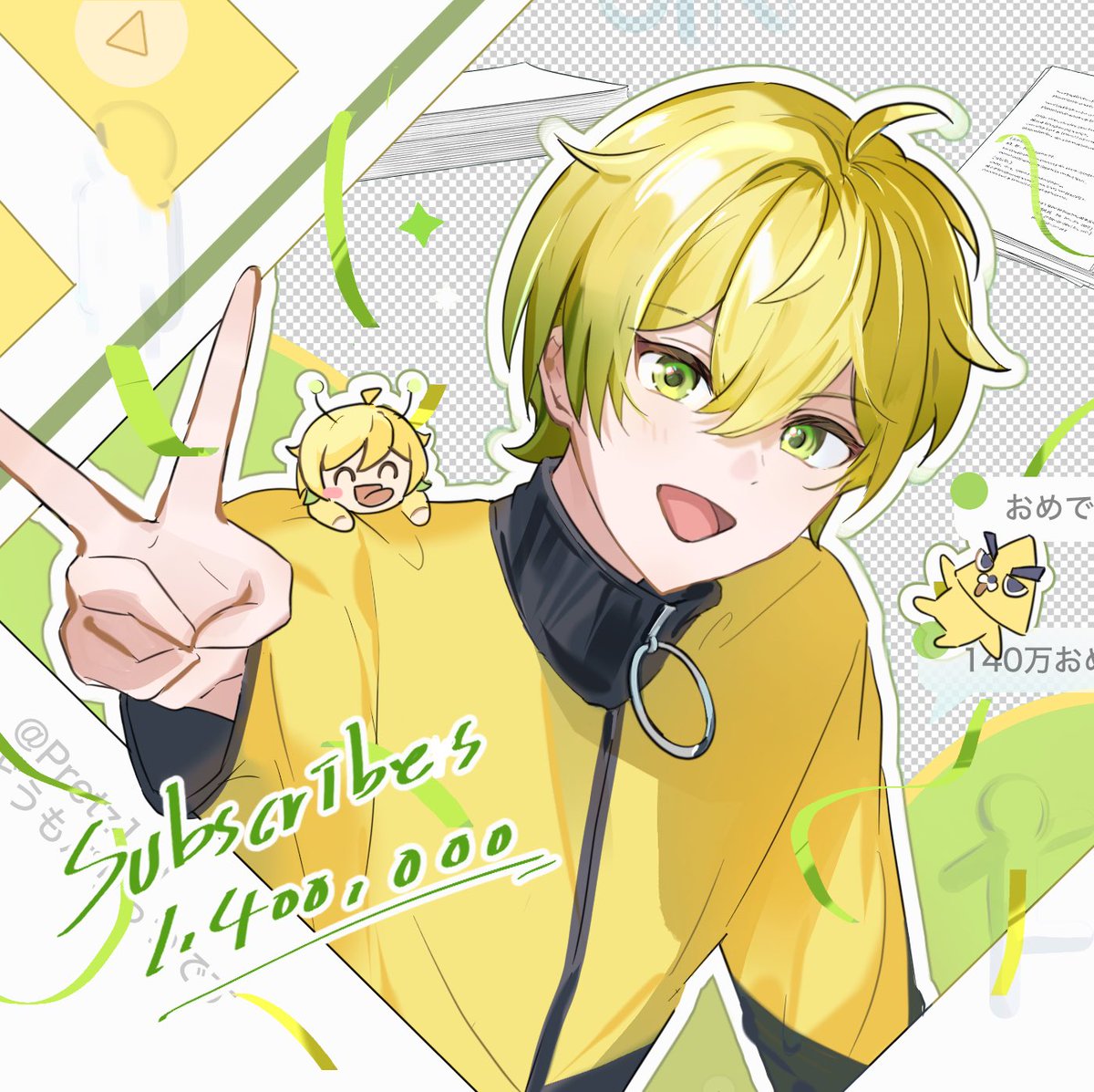 mai_xtak's tweet photo. ぷりっつさん140万登録者おめでとうございます！いつもおもろい実況者に感謝しています🙇‍♀️💚
#プリうま https://t.co/rSaoT87oUN