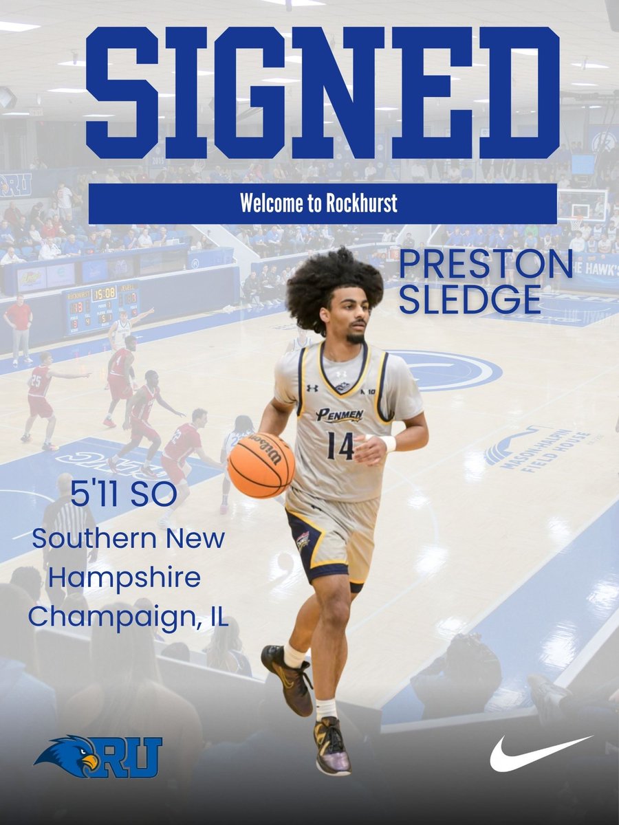 RockhurstMBB's tweet photo. ‼️ NEW HAWK ALERT ‼️
 
Closing out this year’s recruiting class!
Let’s all welcome Gio and Preston to the family!

@Gio2mack 
@PrestonSledge15 

#GOHAWKS https://t.co/buclgswICA