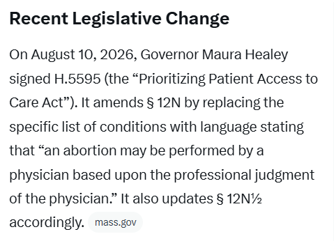 RogerRoger4sf's tweet photo. @samintheback That is the old law. This entire conversation is being had because H.5595 removes all of those requirements. https://t.co/jPKO2DYALu