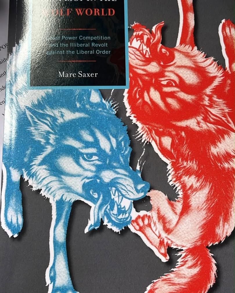 shanmariet's tweet photo. Thrilled to receive a signed copy of #geopoliticalconflict in the Wolf world: #greatpowercompetition and the #illiberal revolt against #liberalorder @marc_saxer Must read to get a grasp of #globalpowershift #changingworldorder emergence of #asymmetrical #multipolarity @FESinAsia https://t.co/YS3nVD6Pxp