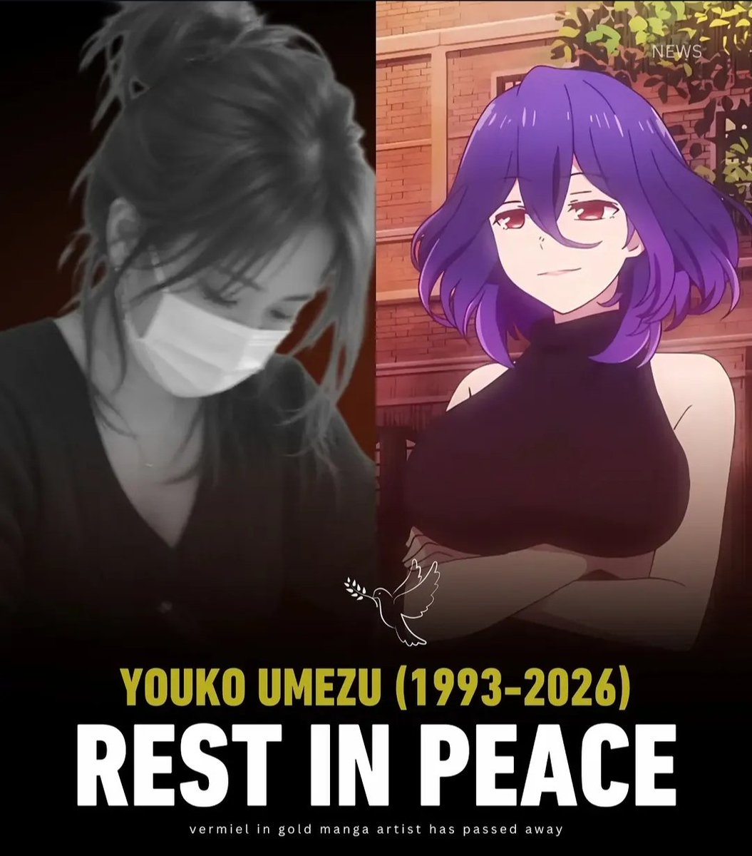 eternal_xh7's tweet photo. Vermeil in Gold illustrator Yoko Umezu has died at the age of 47 following a cerebral infarction (ischemic stroke)
Rest in peace ❤️🕊️ 
Even though i haven't watch this anime. In future i definitely try https://t.co/0nZacBaklr