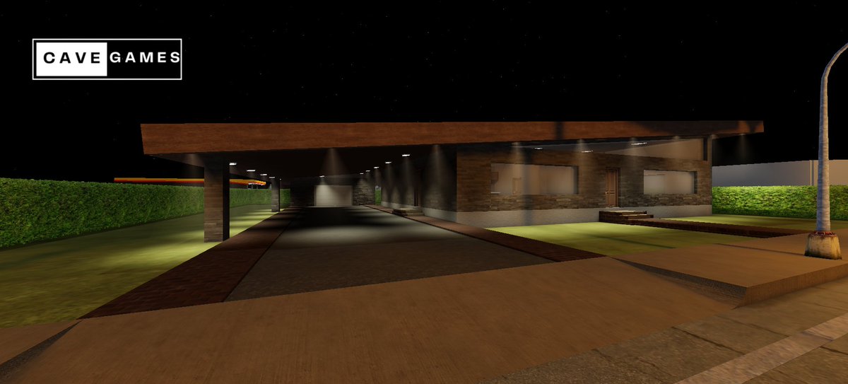 CaveGamesStudio's tweet photo. I got sick of working on the mall so I'm making a few smaller buildings like a house and a bank! https://t.co/OW493IYcy2