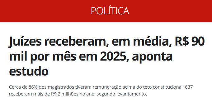 odanielscott's tweet photo. São 26 mil juizes recebendo pelo menos R$ 90 mil/mês no Brasil. Isso nos custa mais de R$ 2 bilhões/mês.

Essa é a verdadeira elite que deveria ser combatida. Quem rouba seu dinheiro e te faz ficar endividado e sem poder de compra.

Mas o vilão sempre acaba sendo o empresário... https://t.co/4wRHUvlOsP