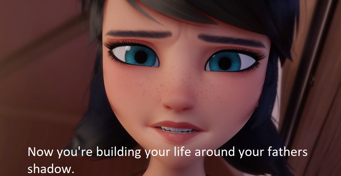 powered890's tweet photo. Marinette thought Adrien would find peace in believing his dad was a good man,but oh the irony of trying so hard to help save Adrien from his fathers control so he could live his own life,only to now see that her lies are pushing Adrien back into the life he hated. #MLBS6Spoilers https://t.co/WEK3pThb6V