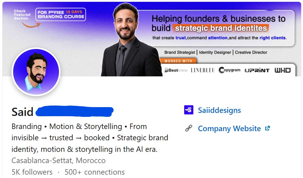 Saiiddesigns's tweet photo. A huge thank you to:
https://t.co/PW7S6DVWpc for designing this fantastic new banner for my LinkedIn profile!

I truly appreciate the time and talent you shared. 

Be sure to check out her work!
And let me know down in the comments: what do you think ? 👇 https://t.co/kS5REfo02g