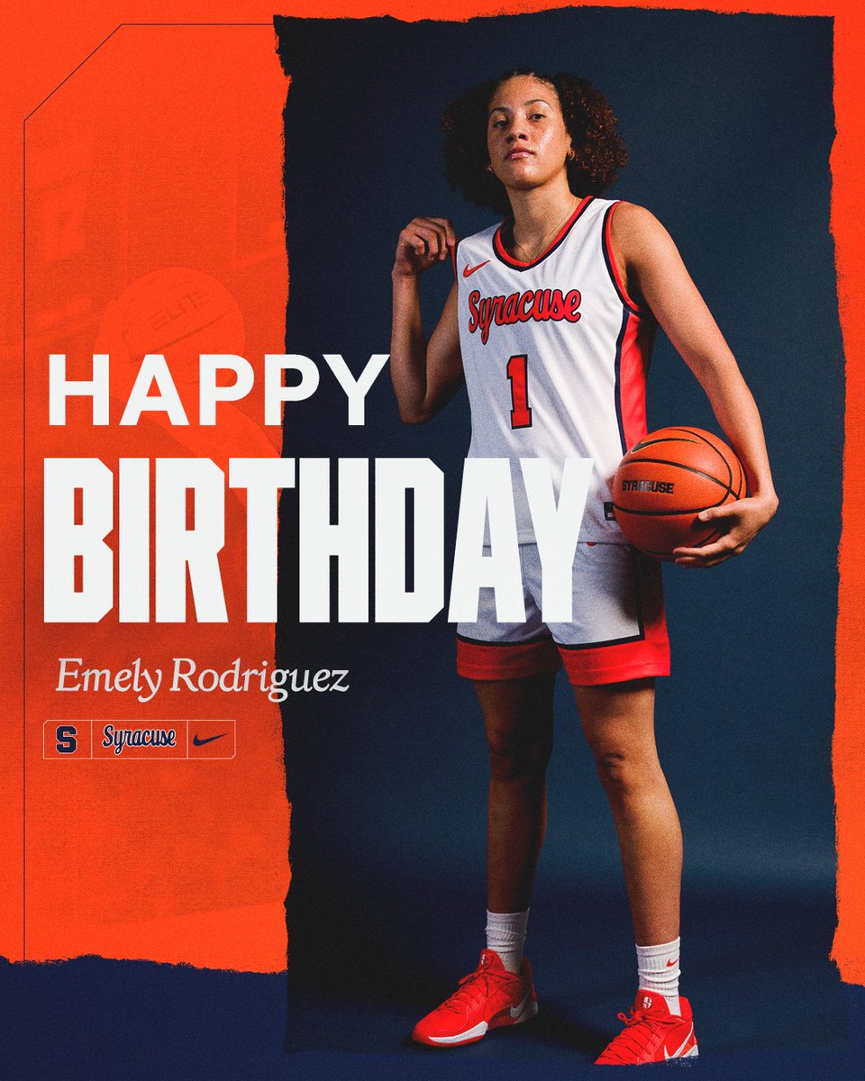 CuseWBB's tweet photo. Orange Nation, help us wish @Emyrodriguez21 a happy birthday today 🎂🥳🎉 https://t.co/O6yJxyJxHy