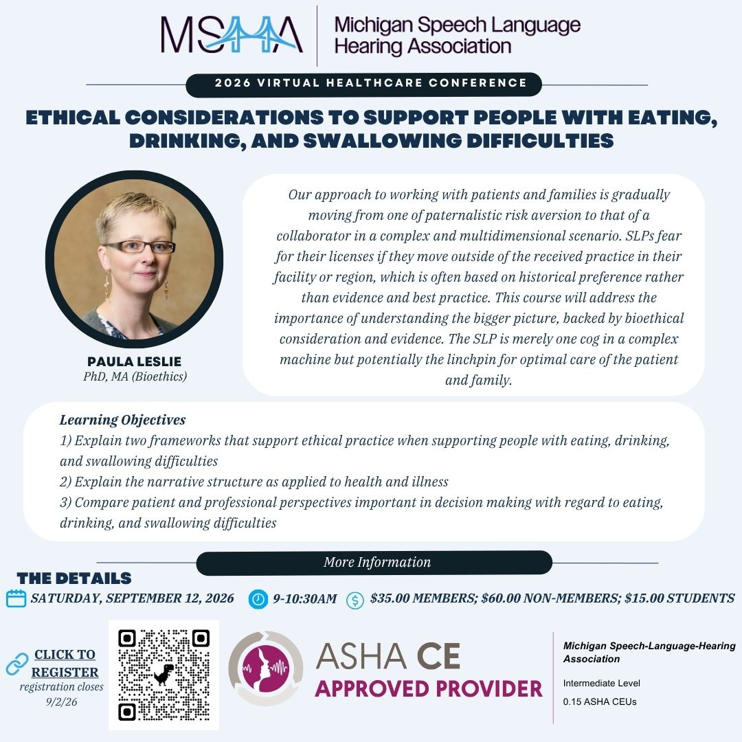 MshaLang's tweet photo. Join us as we explore ethical considerations to support people with eating, drinking and swallowing difficulties (EDS). 
https://t.co/LL4JM28oAD https://t.co/TYsY8WSttm