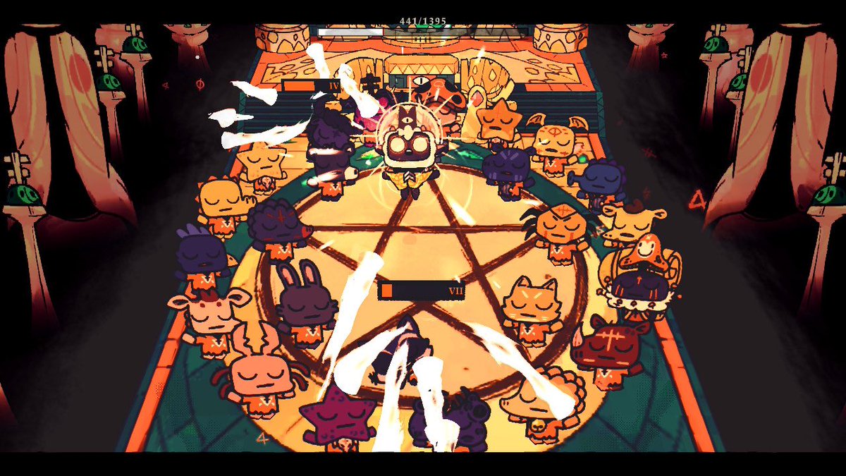 Number417_'s tweet photo. 最近はカルトオブザラムってのにハマってる
教祖になってを教徒を管理しながら冒険する感じ
もうクリアして軽くやり込み要素楽しんでるんだけどなかなかよい https://t.co/8I4nbjH0VY