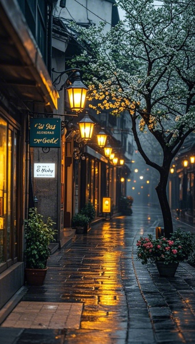 TheRVRanger's tweet photo. Rainy afternoon, city streets smell like wet concrete and nostalgia. Found this quiet corner where time slows down for a second. https://t.co/C9JoXEPgKm