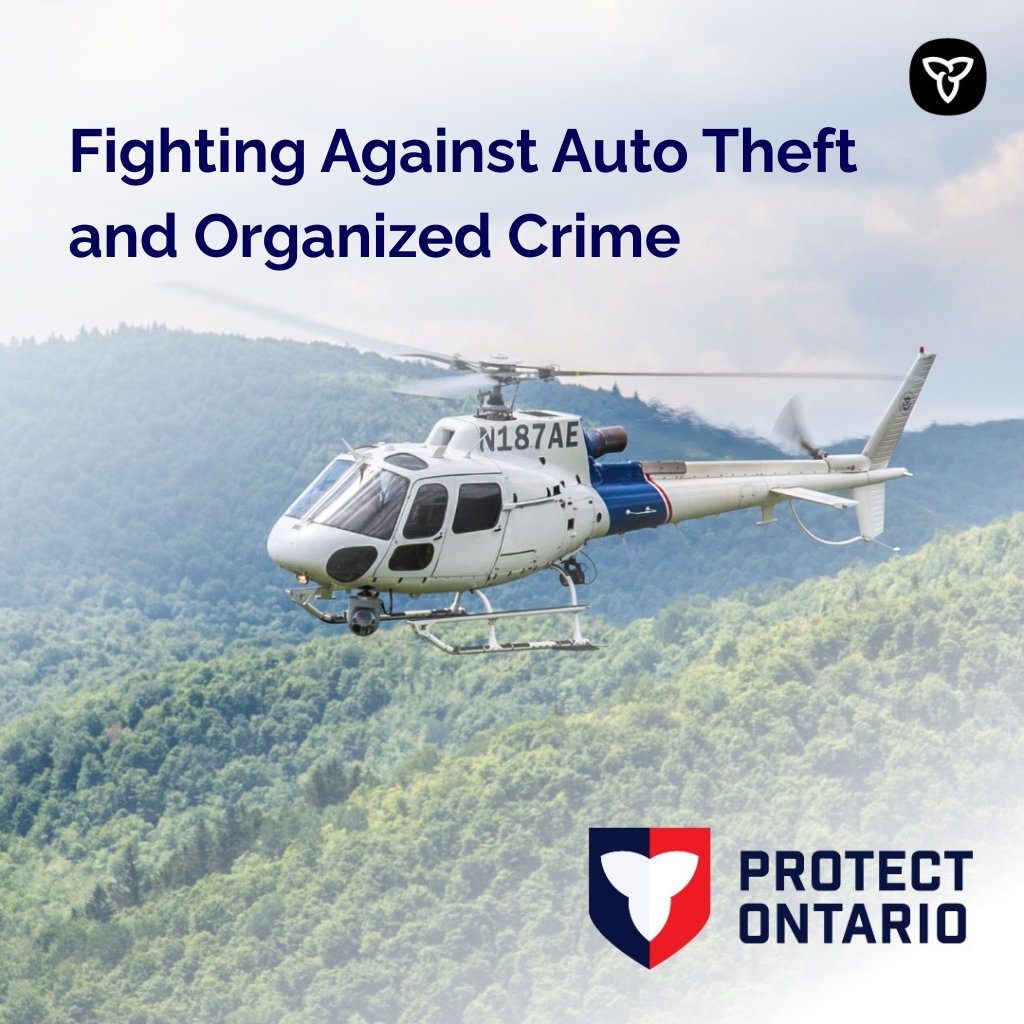 paulvickersmpp's tweet photo. Our government's $191M investment in the Joint Air Support Unit is delivering seven police helicopters across Ontario, giving police the modern tools they need to crack down on auto theft, organized crime and dangerous driving to protect Ontario and its communities. 🚁
https://t.co/8NItJVw3tV