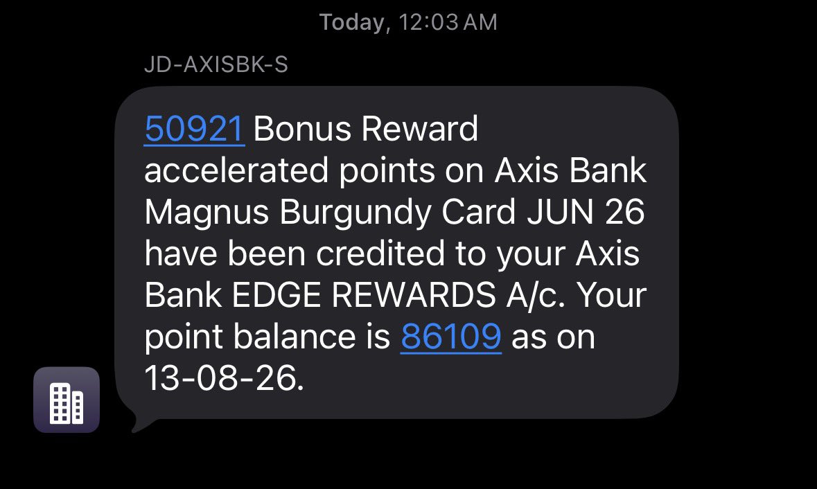 yourpsb's tweet photo. First AEP credit with my M4B 😋
Nice way of saying good night, 
Axis Bank 😂 https://t.co/EkQlDPGUj2