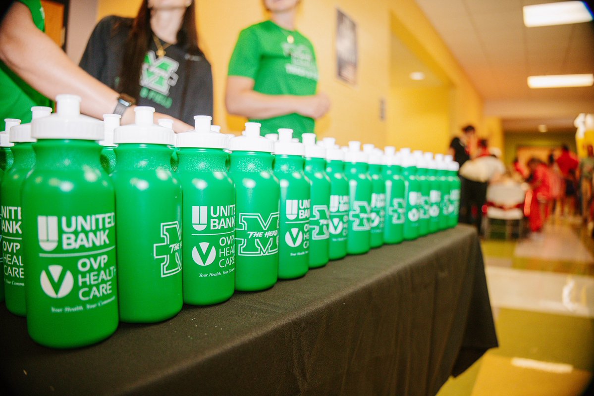 HerdZone's tweet photo. A great way to welcome students back! 💚📚

Yesterday, Marshall Athletics was proud to be at all 17 Cabell County elementary schools, welcoming students back for a new school year and passing out folders, water bottles, and other goodies!

We’re excited to partner with Cabell County Schools on this new initiative and grateful to everyone who helped make it possible.

Here’s to a great school year! 🦬💚

🔗: https://t.co/SWN5965pQd
📸: https://t.co/gFbBFvbP81

#WeAreMarshall