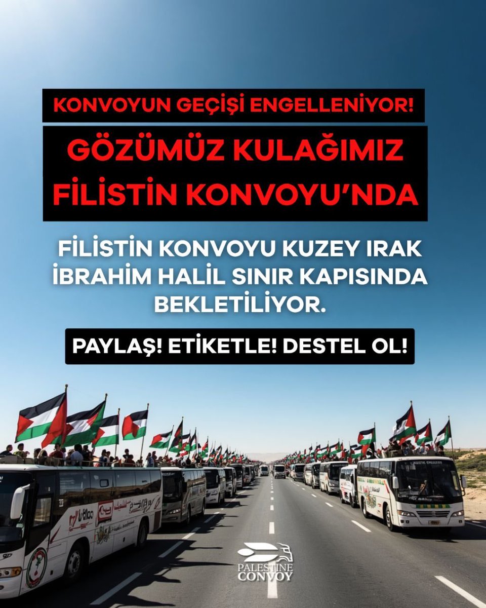 K_Bora_6542's tweet photo. Gazze ablukasını kırmak için yürüyen insani yardım konvoyuna barikat olmak, zulme göz yummaktır. #FilistinKonvoyunaYolAç https://t.co/1RgjJlNL8f