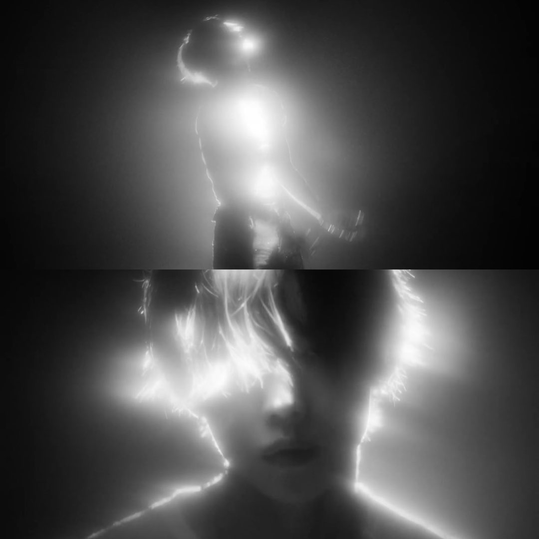astrozzn's tweet photo. its so interesting how much you can accomplish with b&amp;w because the fuxxing star mv is using a similar color palette but the effects, lighting, composition are so unique that it still stands out from txt’s 7th year concept (which is compelling in its own right) https://t.co/JtS672EBpT