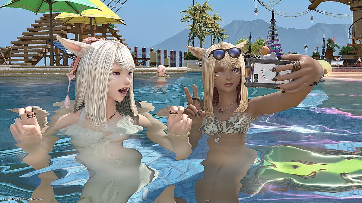 8011_ema's tweet photo. 夏ですね🏖🐠☀️

#FF14 #FFXIV #ミコッテ https://t.co/9HQPsXUOIg
