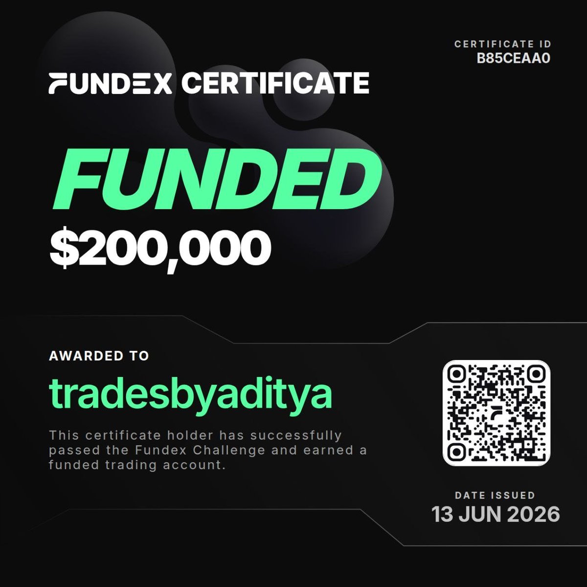 tradesbyaditya_'s tweet photo. Bro i actually got funded 😭🔥

$200,000 account with @fundex

First time this has ever happened to me not gonna lie i'm still processing it
started this journey not knowing anything and now i have a funded account.

This is crazy https://t.co/e3jvaXhlSs