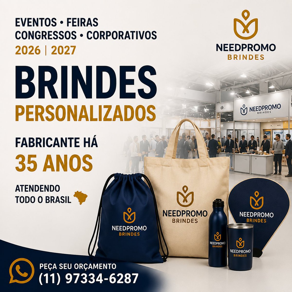 needpromo's tweet photo. Eventos Feiras https://t.co/6IgjHmdGaB Congressos Corporativos 2026 2027: Brindes Fábrica NeedPromo 35 Anos. Vai participar de eventos feiras congressos corporativos 2026 e 2027? Garanta brindes direto da fábrica com 35 anos de tradição atendendo o Brasil #eventos #corporativos https://t.co/OsxijKGCnG