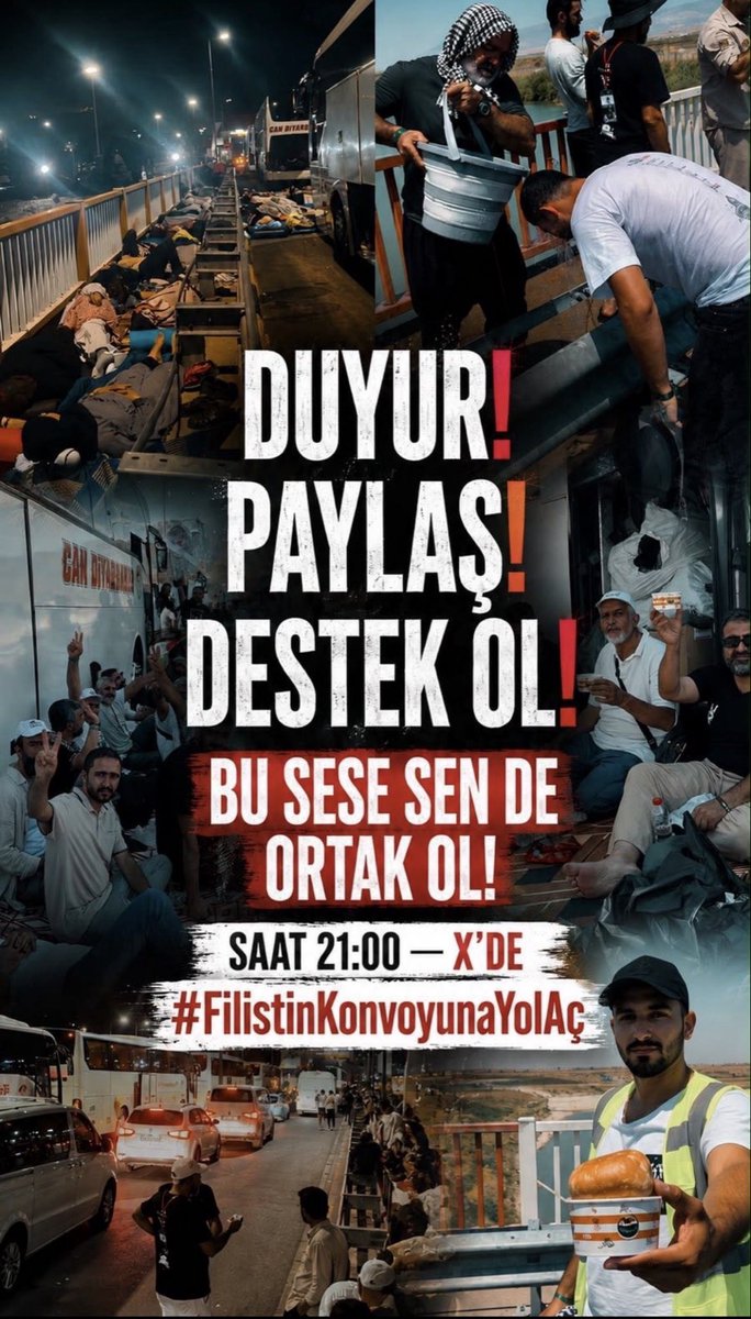 Byt1805's tweet photo. Gazzeli kardeşlerimize uzanan ellere engel olma destek ol.

 #FilistinKonvoyunaYolAç https://t.co/7CnoM4aqS3