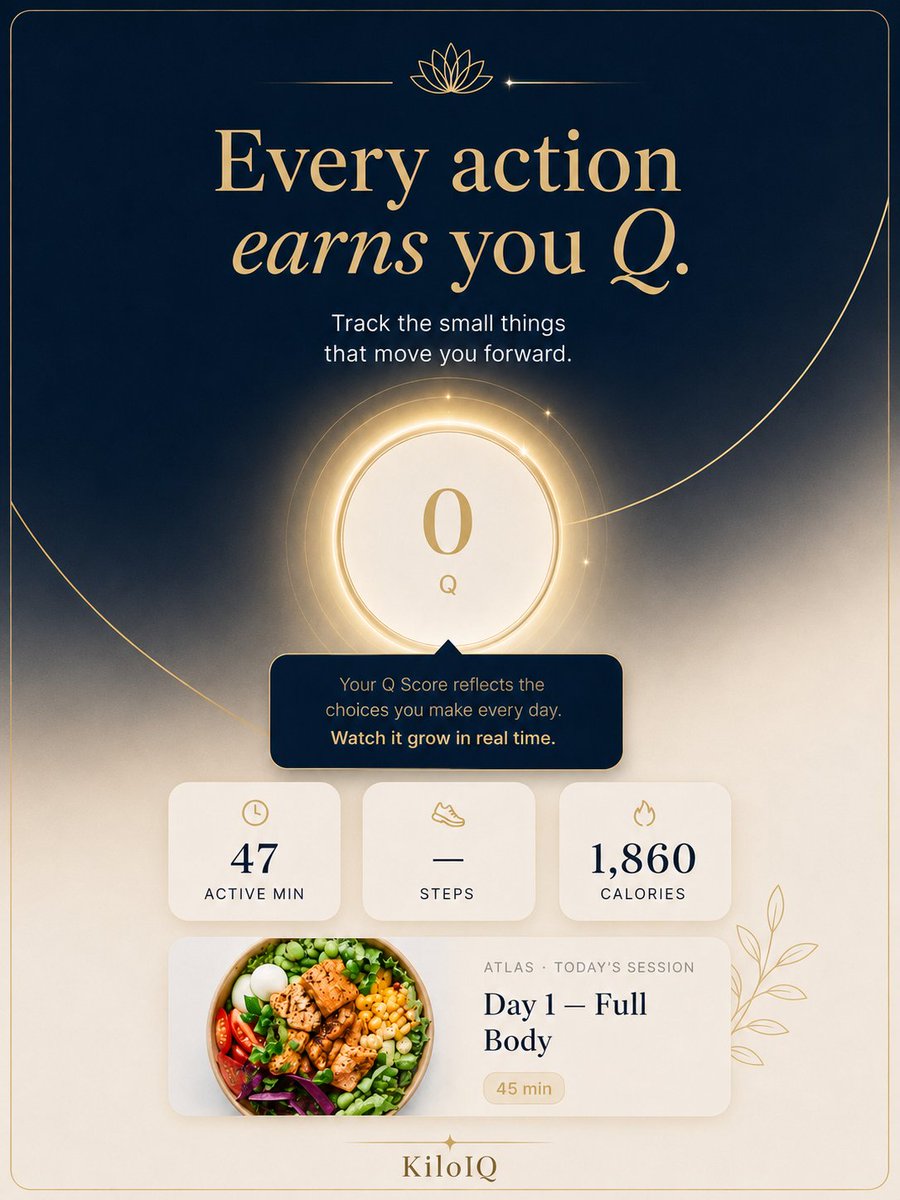 KiloIQ's tweet photo. It all counts.
The 10-minute walk.
The glass of water.
The workout you nearly skipped.
The meal that was a little better than yesterday.
Progress isn’t all or nothing.
It all counts. 💚
That feels very KiloIQ https://t.co/4tmuQcyLDa