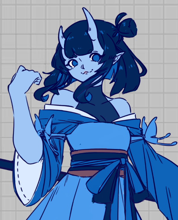 apurujooz's tweet photo. hehehe base colours done! thinking of just removing her butterflies all together at this rate... https://t.co/8StJh8fDxu