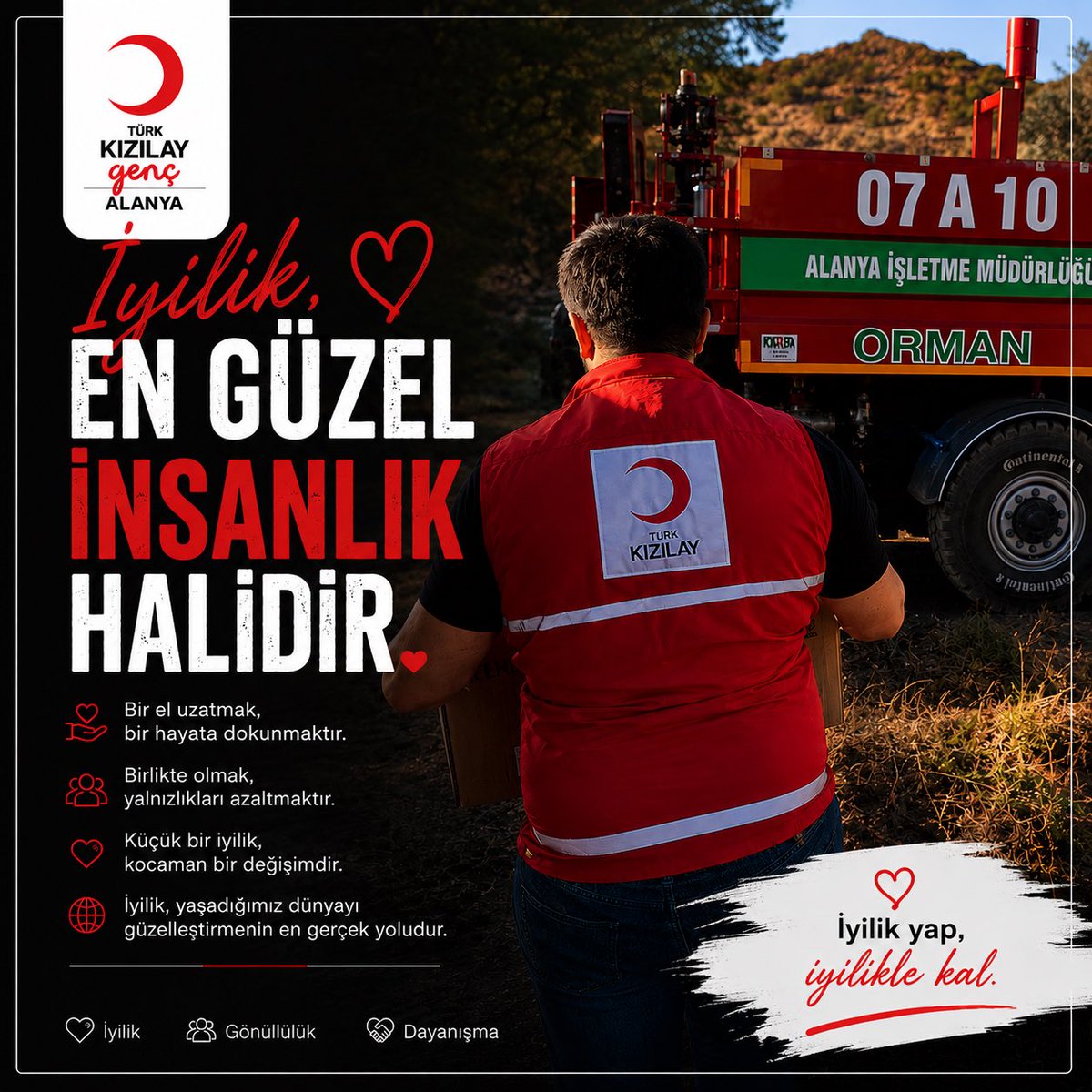 genckizilay07al's tweet photo. İYİLİK BİZİMLE GÜZEL. ❤️

Birlikte çıktığımız her yol,
dokunduğumuz her hayat,
paylaştığımız her tebessüm…

Bize bir kez daha hatırlatıyor:
İyilik, paylaştıkça çoğalıyor.

İyiliğin peşinden gitmeye devam ediyoruz. https://t.co/v4uLJkj645
