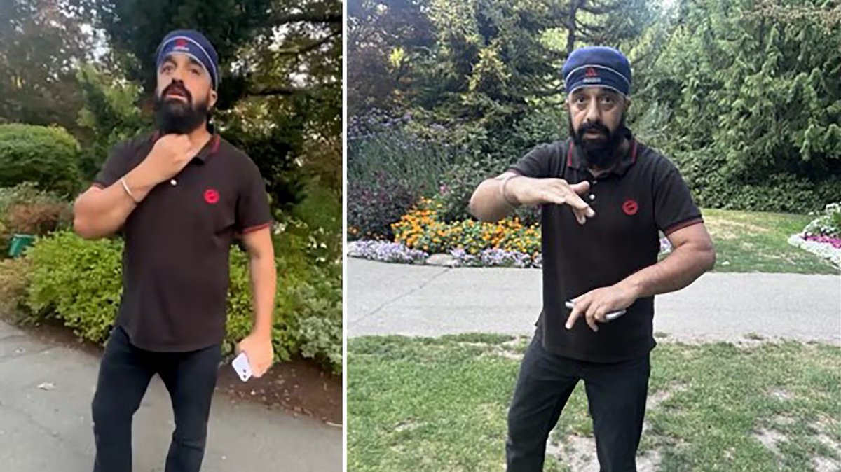 yegwave's tweet photo. Police in Surrey are asking for help identifying a man accused of groping a female youth at Bear Creek Park around 8:10 p.m. on Aug. 9. 

Officers searched the park and surrounding area but did not locate the suspect. https://t.co/kIfhm8Evsf