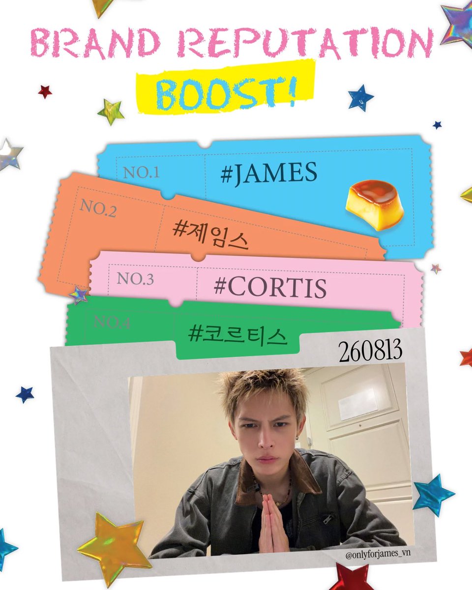 ofjvn_'s tweet photo. 260813 | DAILY BRAND REPUTATION BOOST FOR JAMES 🦅 

🎯: 350 REPLIES & 200 LIKES

• Use pictures, videos or gifs to prevent spam detection.
• Do not use emojis.
• Please use different compliments in English or Korean, and include hashtags.

2️⃣ DAILY SEARCHING BOOST “코르티스 제임스" & "JAMES CORTIS"

🔗 Google: https://t.co/RCtPYi5z6u
🔗 Naver: https://t.co/lmJZPi5Bkr
🔗 Daum: https://t.co/Phkc1drHJO

3️⃣ LIKE JAMES FANBASE IDOKI POST FOR iMOMENT CHALLENGE
🔗: https://t.co/G1r7USndXQ

#JAMES #제임스