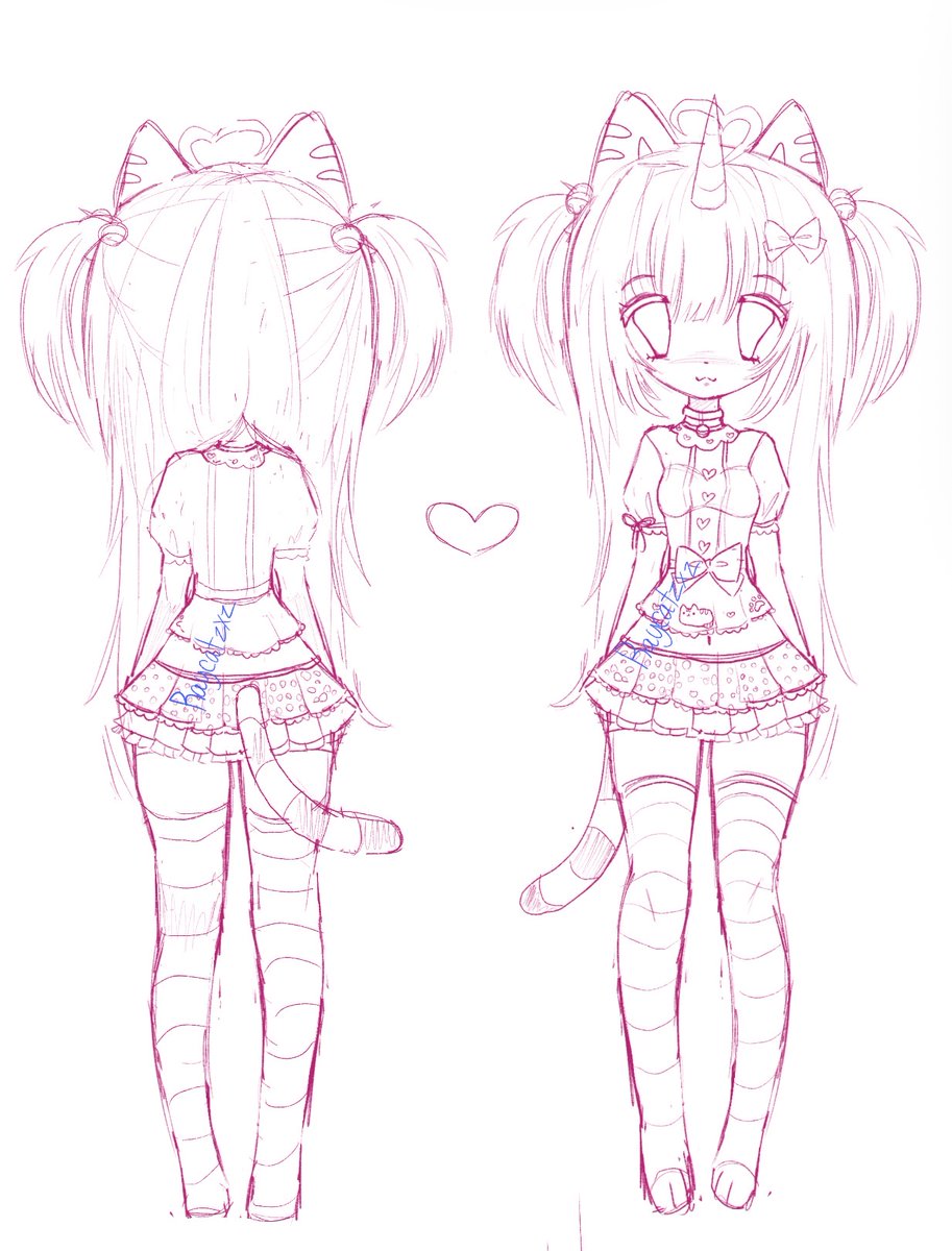 raycatzxz's tweet photo. Sketch of an oc I’m making! She’s ganna be pusheen theme :3 
looking for moootiesss!
#pusheen #digitalart #arttwt #moothunt #kemonomimiart #furryart #nekomimi https://t.co/zICHkccwYp